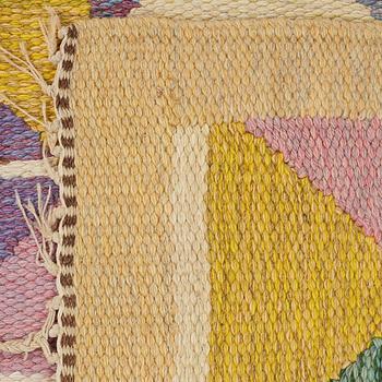 AGDA ÖSTERBERG, MATTO, flat weave and tapestry weave, ca 201 x 128 cm, embroidered signature: AGDA ÖSTERBERG.