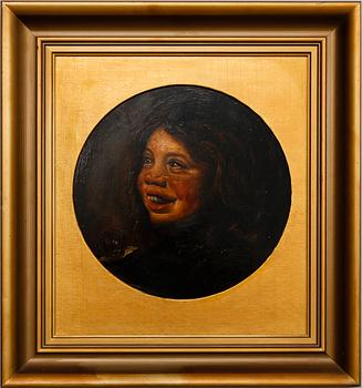 FRANS HALS, kopia efter, olja på pannå, monogramsignerad FH samt RT 77.