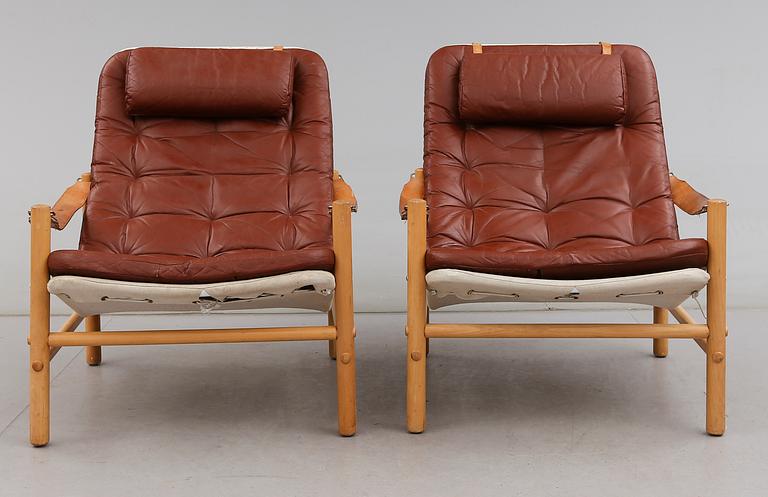 FÅTÖLJER, 1 par, "Junker", Bror Boije, Dux, 1900-talets andra hälft.