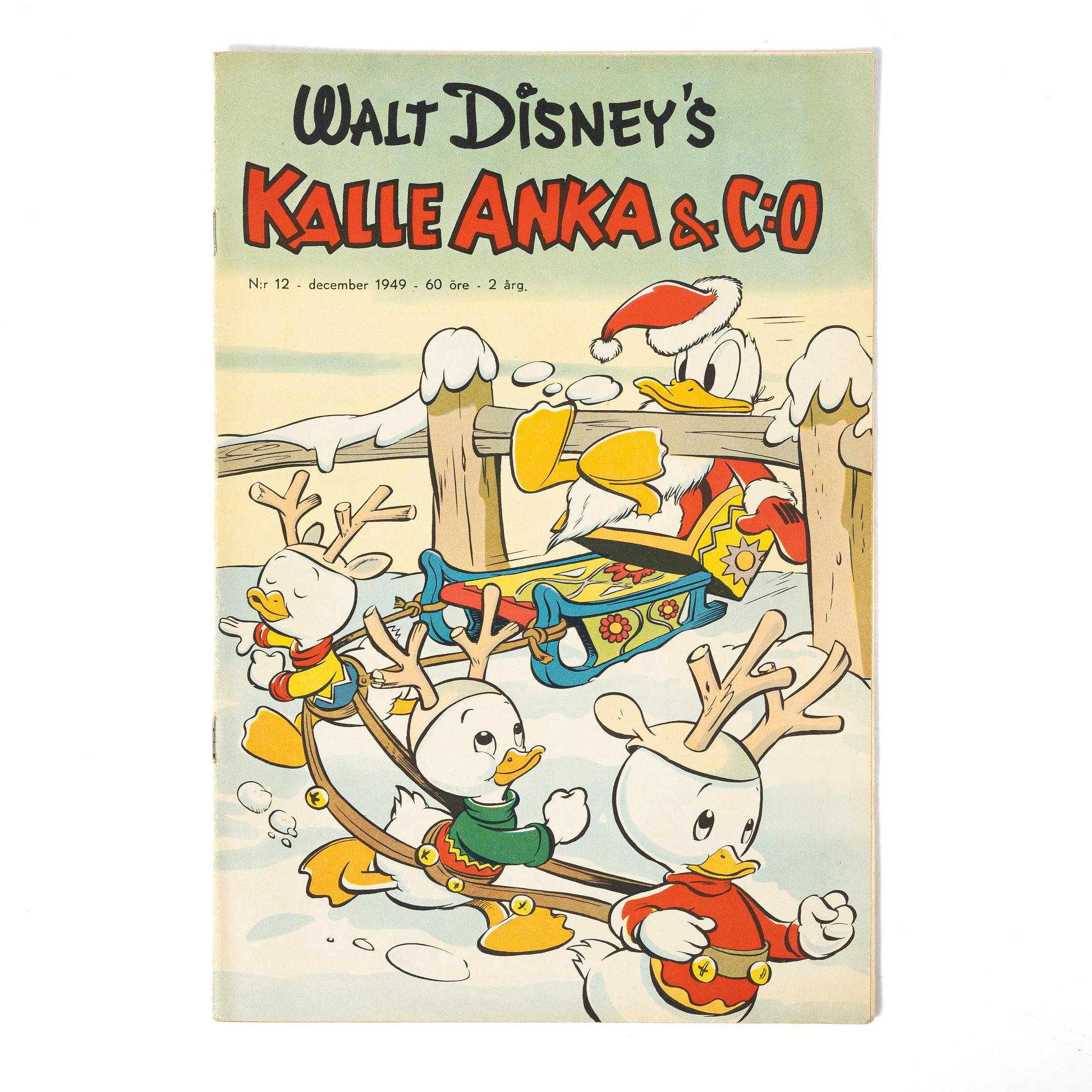 Comic book, Kalle Anka & Co, no. 12, 1949.