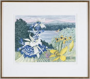 KARL AXEL PEHRSON, färglitografier, 2 st, sign o numr.