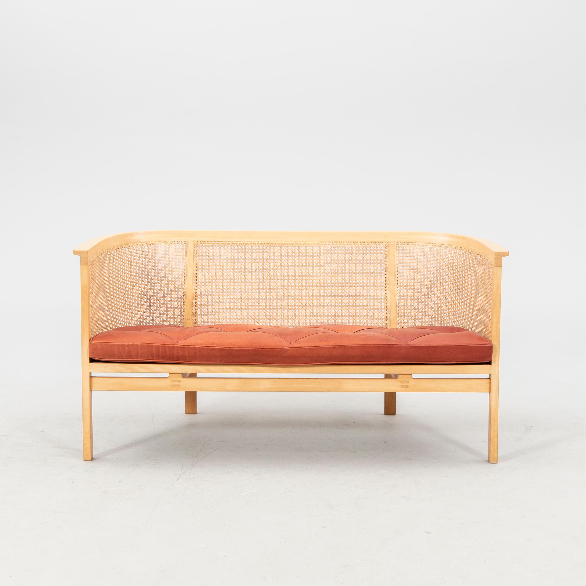 Rud Thygesen & Johnny Sörensen sofa and armchair "Kongeserien" late 20th century.