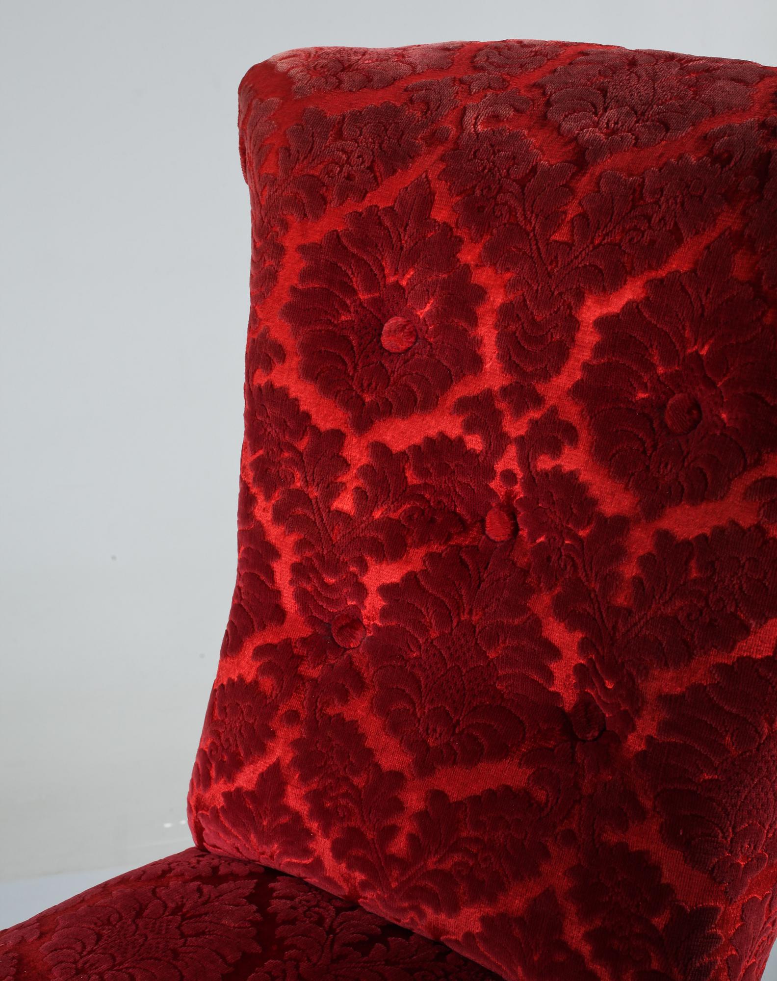 FÅTÖLJER, 5 st, s k Emmafåtöljer, 1800-talets slut.