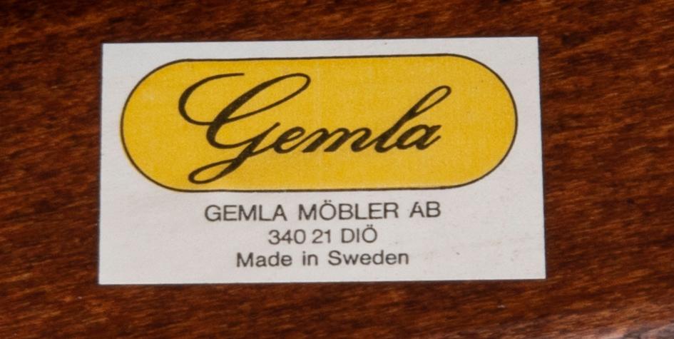 A set of six Gemla armchairs 1980s.