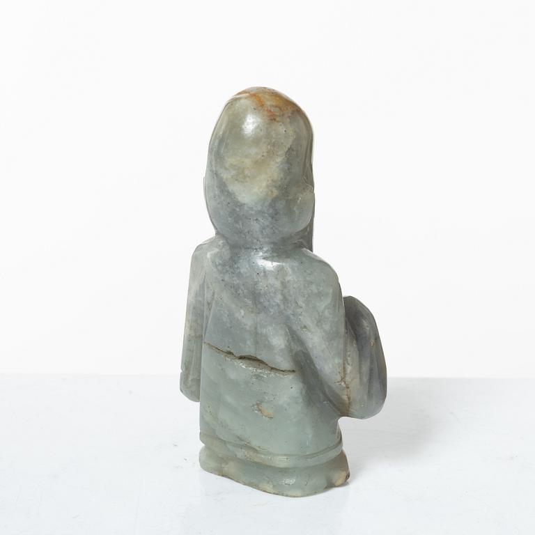 Samling stenfigurer, åtta stycken, Kina, 1900-tal/samtida.