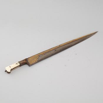 An probable Indo-Persian/Afghan Khyber/salwar yatagan sword, 20th century.