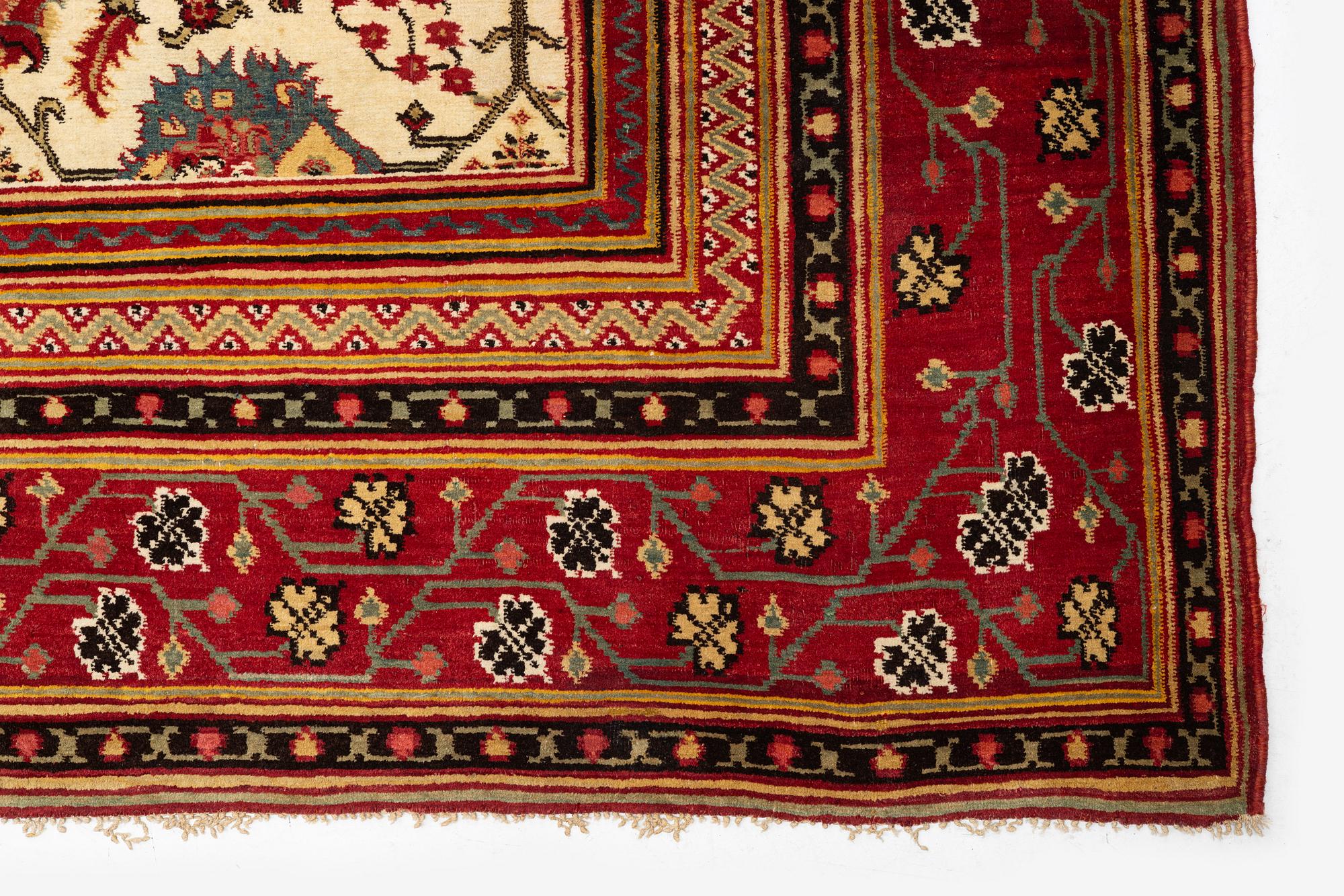 An Agra carpet, North India, c. 508 x 409 cm.