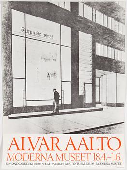 MODERNA MUSEET, utställningsaffischer, 7 stycken, 1960 - tal och framåt.