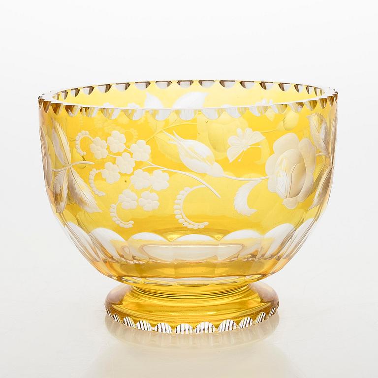 Skål, kristall, 1900-talets mitt.