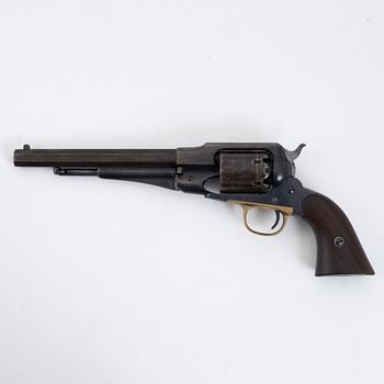 A Remington New Model Army percussion revolver, in case.