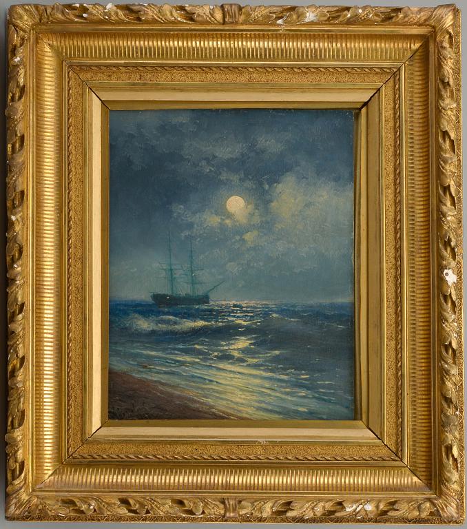 Ivan Constantinovich Aivazovsky, MÅNSKEN ÖVER HAVET.