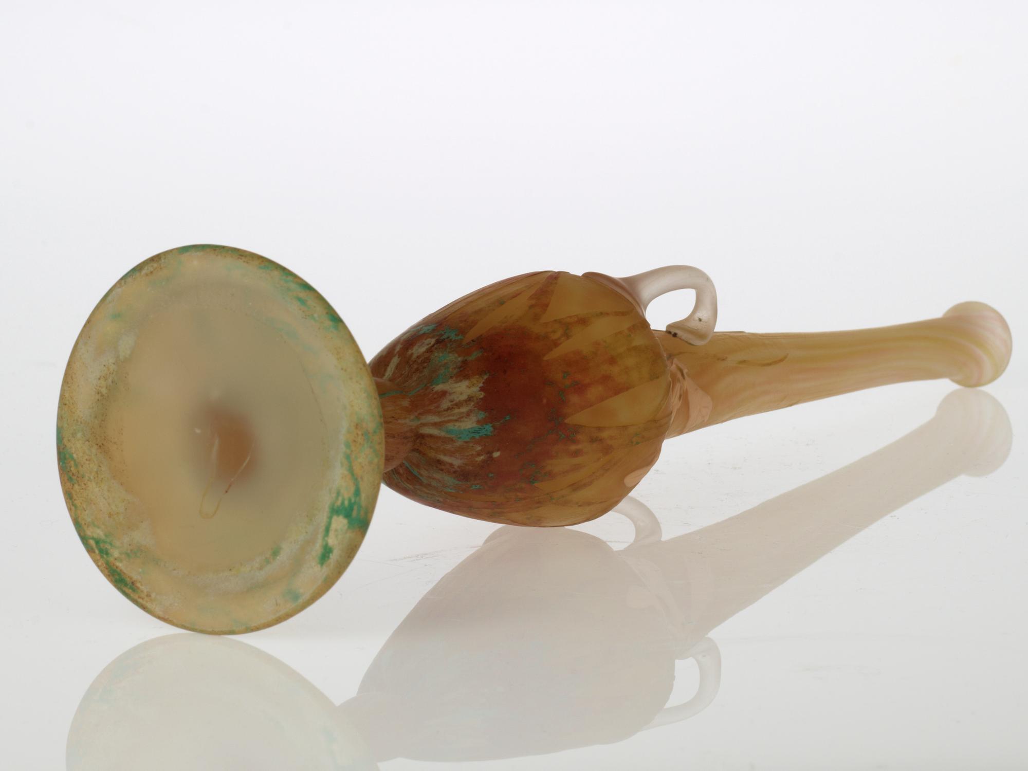 A Daum Art Nouveau cameo glass vase, Nancy, France.