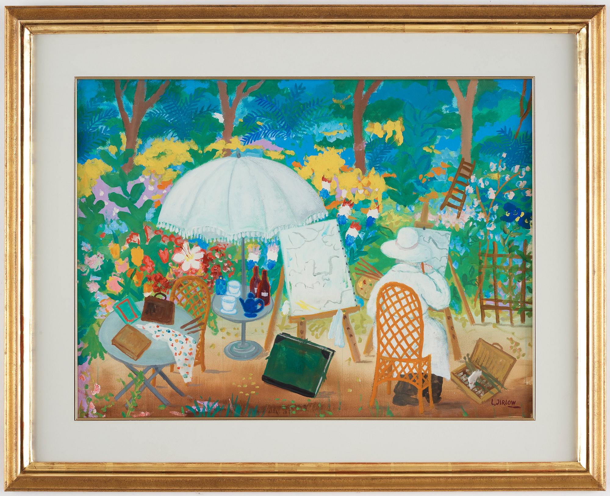 Lennart Jirlow, LENNART JIRLOW, gouache, signed L. Jirlow.