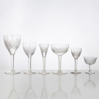 A 51-piece 'Helga' glass service, Kosta.