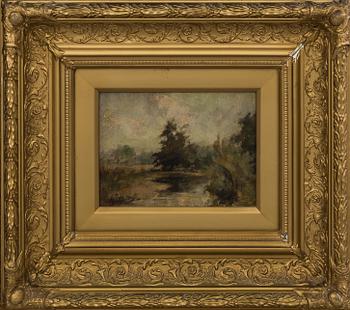 GEORGE GIBBS, GIBBS, ascribed to, oil on panel signed.