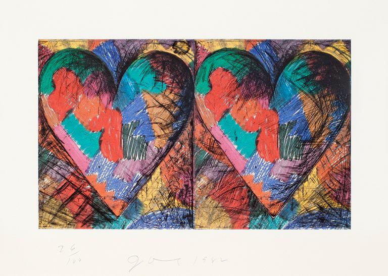Jim Dine, "Louisiana hearts".