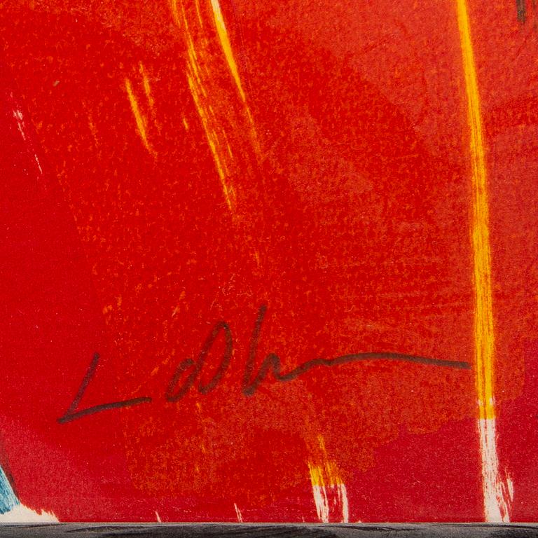 Bengt Lindström, lithograph in colours signed and numbered 62/200.