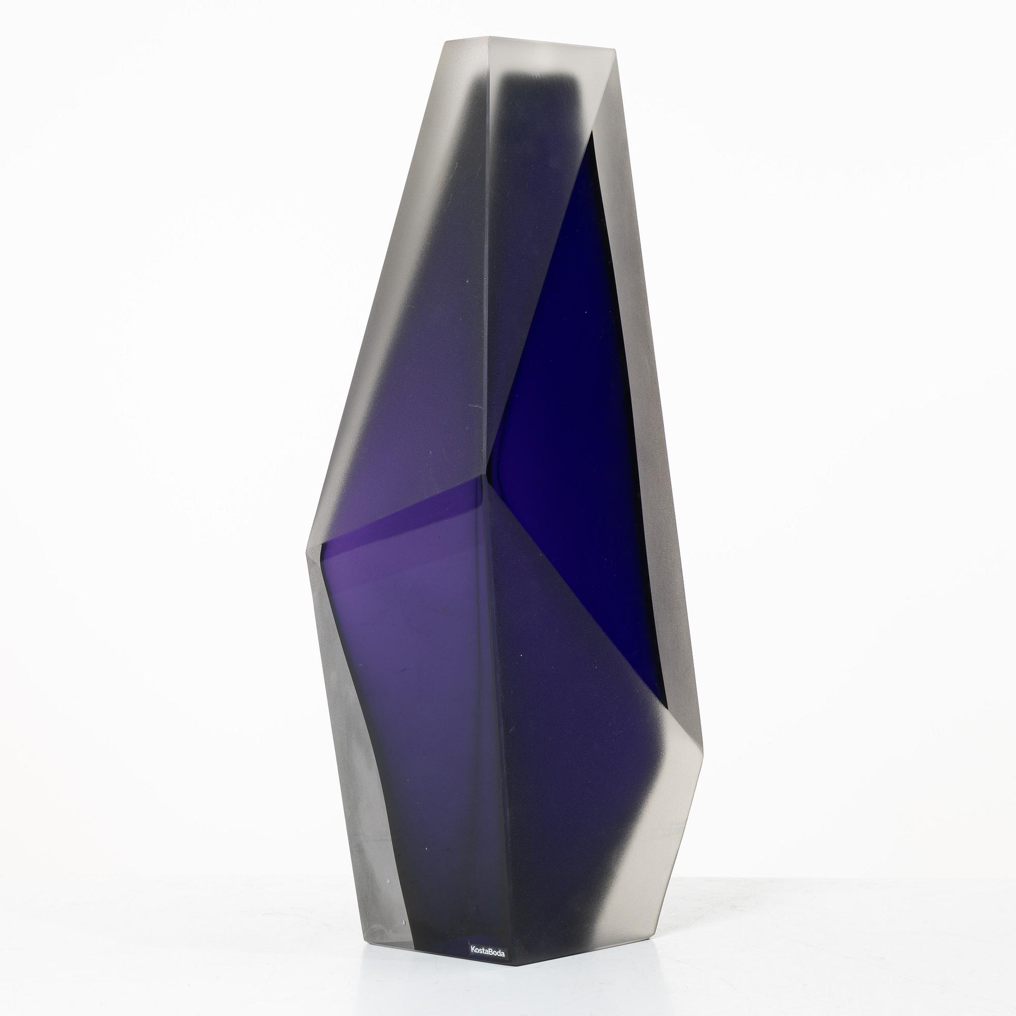 Lena Bergström, Sculpture, glass, "Skyscraper one New York", Kosta Boda, 2023.