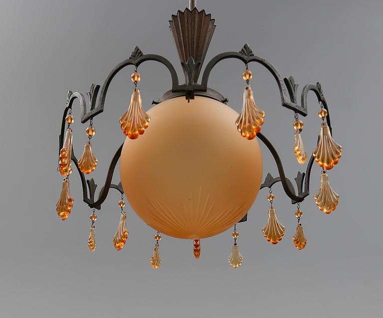 TAKLAMPA, 1920-/30-tal. Höjd ca 55 cm.