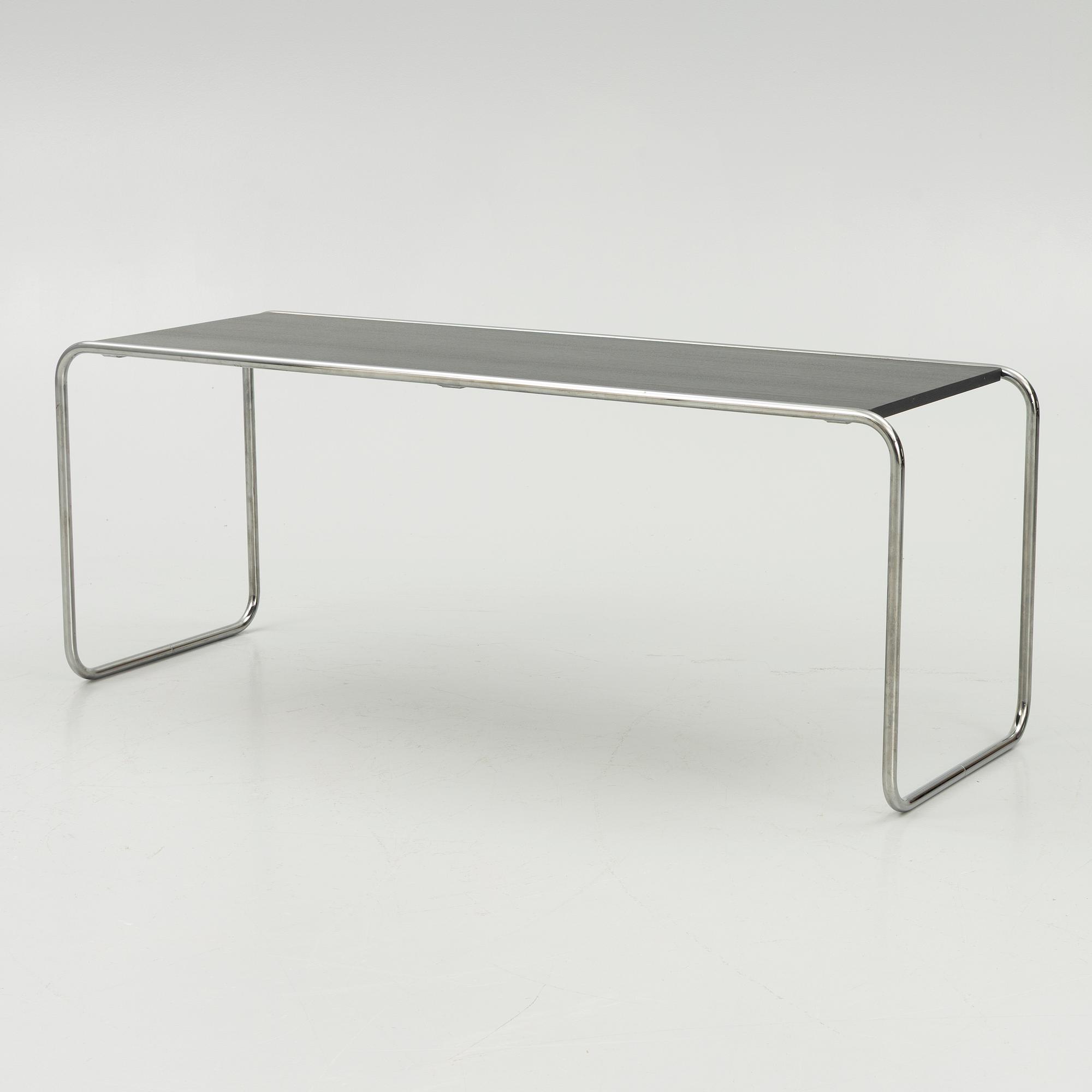 Coffee table and a pair of side tables, Thonet,.