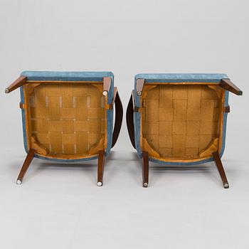 Nojatuoleja, 4 kpl, 1900-luvun puoliväli.