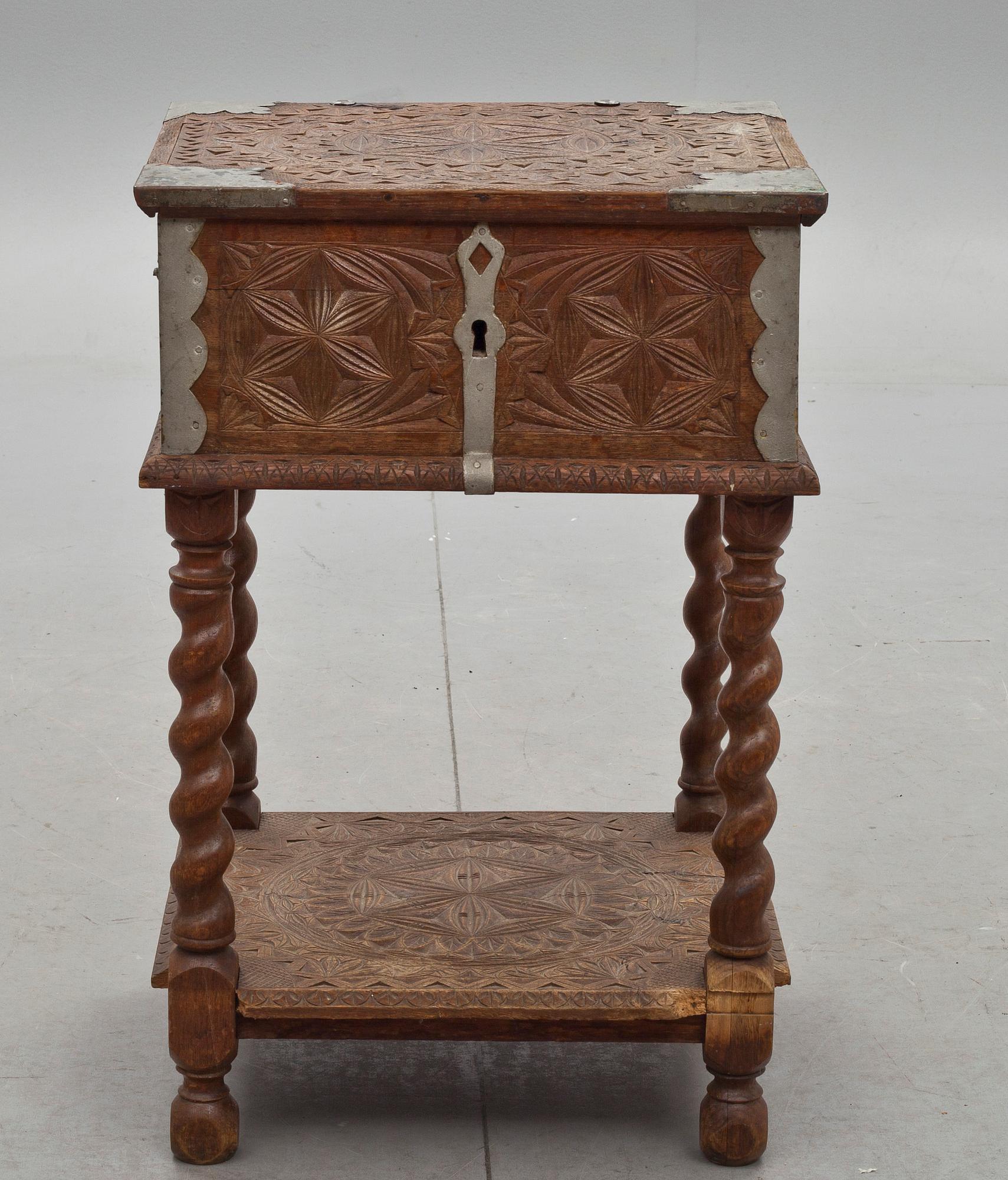 SCHATULL, barockstil, 1800-tal.