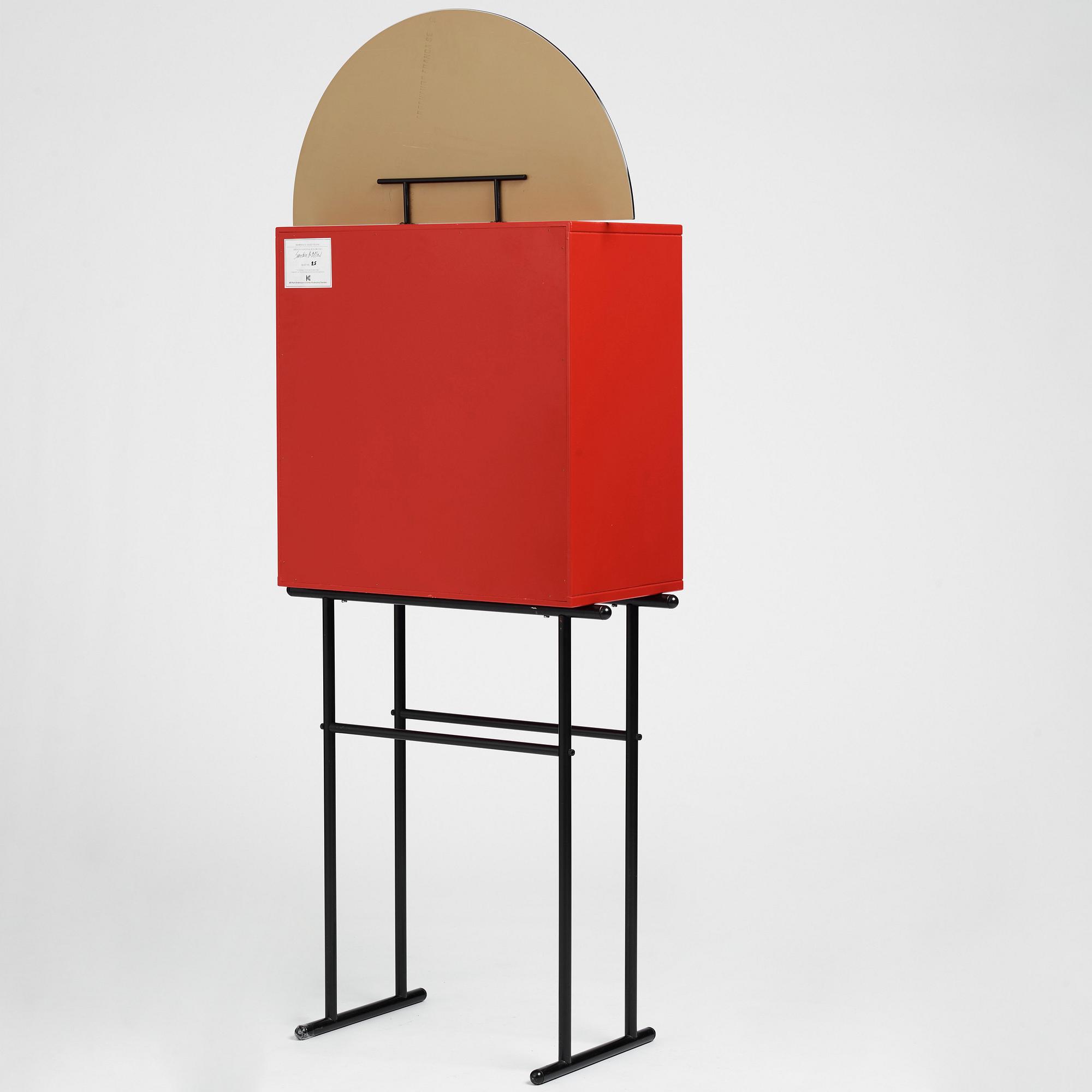 Kersti Sandin & Lars Bülow, a "Hommage Josef Frank" cabinet on stand, ed. 25/120, Karl Andersson & Söner, Sweden 1985.