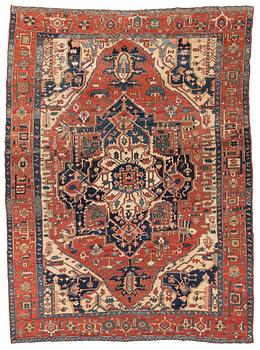 279. An antique Heriz/Karadja carpet, c. 430-450 x 335 cm.