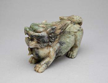 FIGURIN, jade, Kina, 1900-tal.