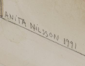 ANITA NILSSON BILLGREN, mixed media signed and dated 1991.