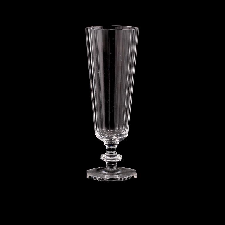 CHAMPAGNEGLAS, 8 st, "Karlberg", Elis Bergh, Kosta Boda, 1900-talets andra hälft.