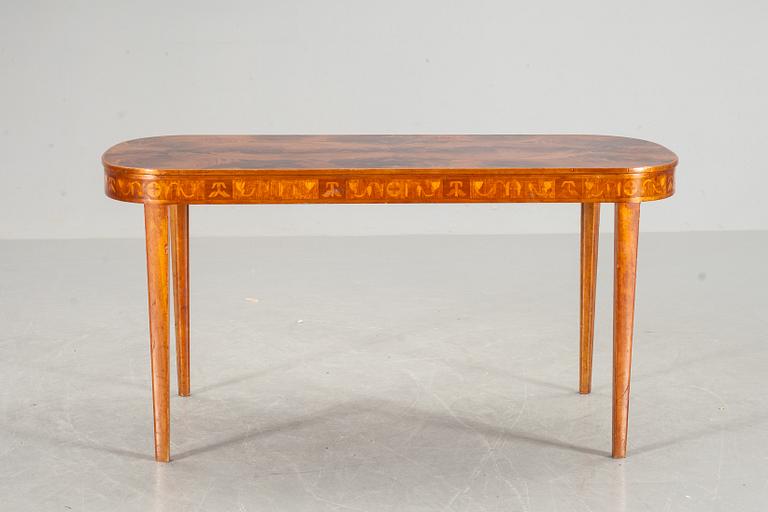 SOFFBORD, Carl Malmsten. Brännmärkt. 1900-talets mitt.