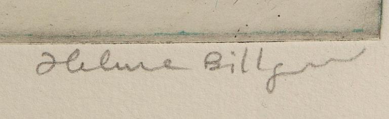 Helene Billgren, litografi, signerat, numrerat 96/250.