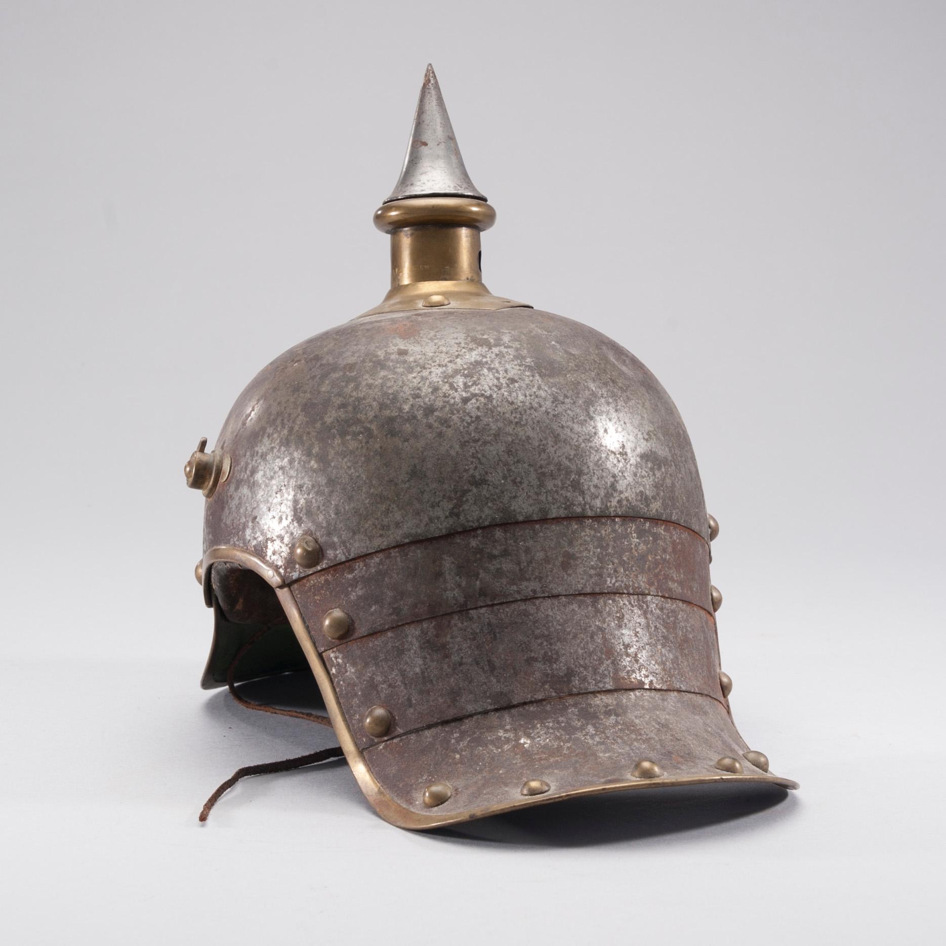 KASK, metall och läder, Tyskland, 1800/1900-tal.