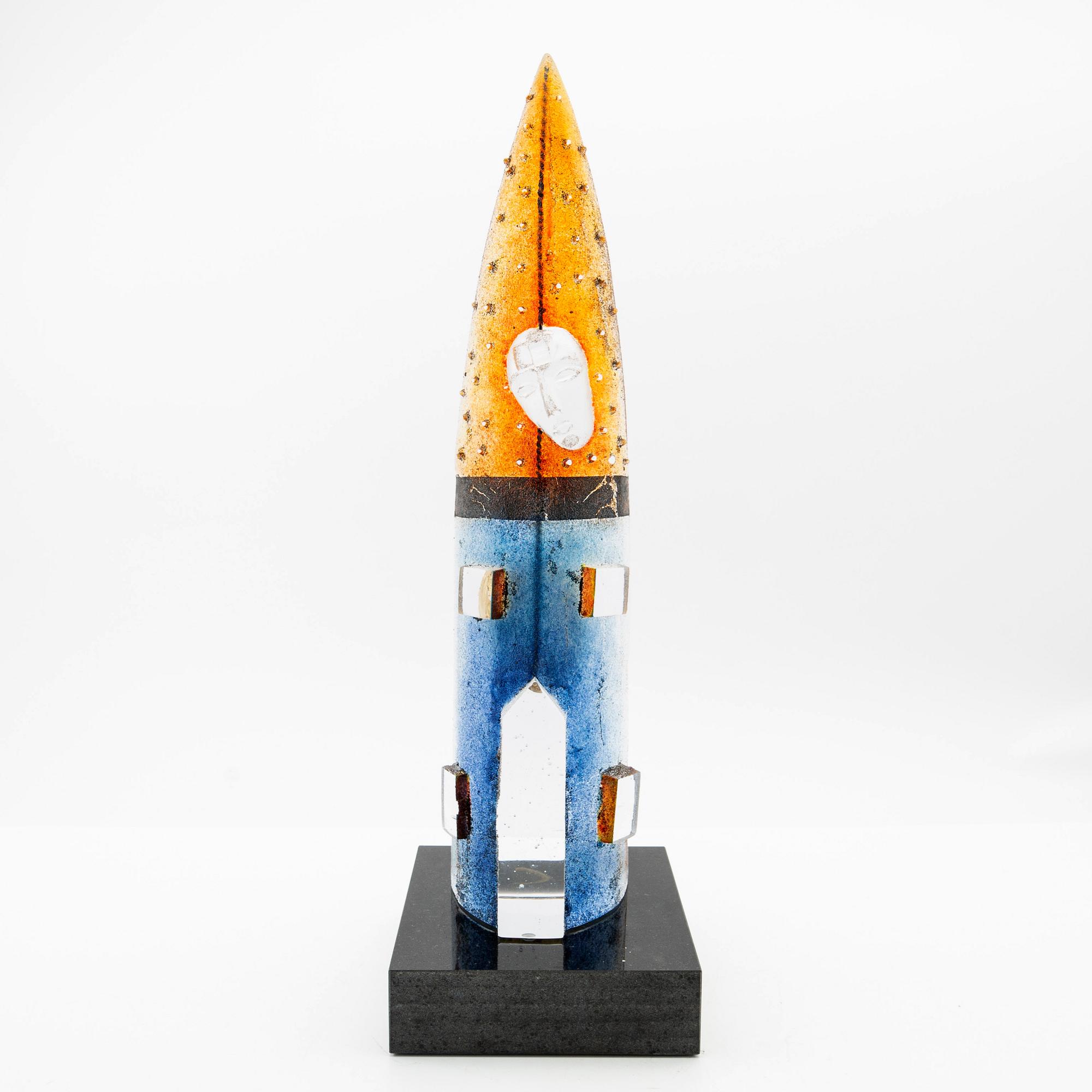 Bertil Vallien, sculpture, glass, Limited Edition, Kosta Boda.