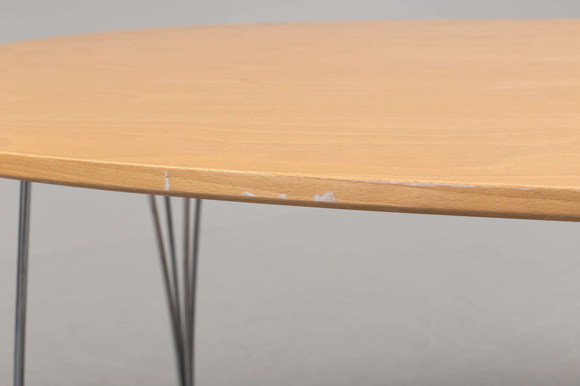 BRUNO MATHSSON & PIET HEIN, a "Superellips" table for Fritz Hansen 1991.