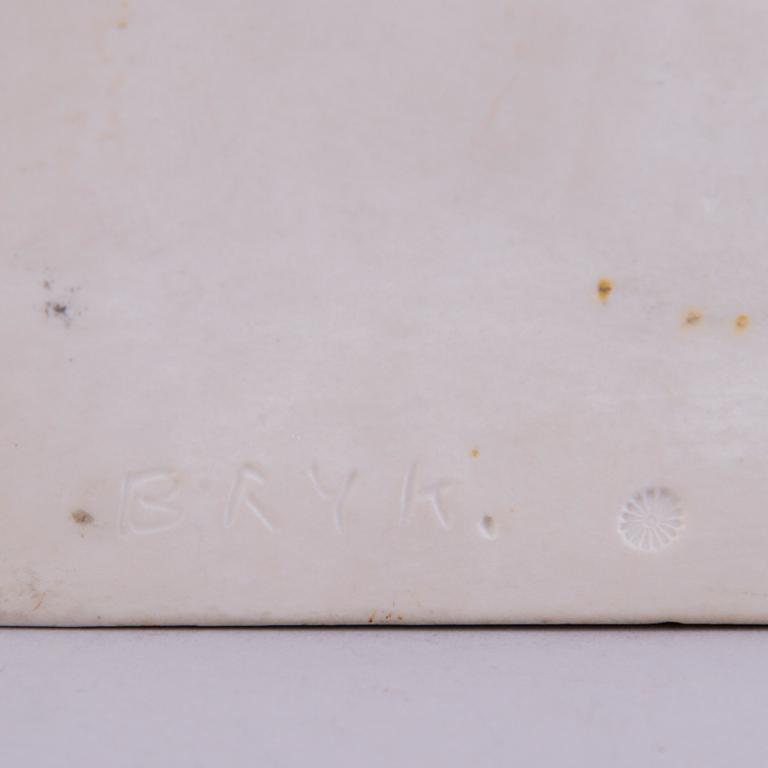 RUT BRYK, A stoneware relief signed a tergo Bryk.