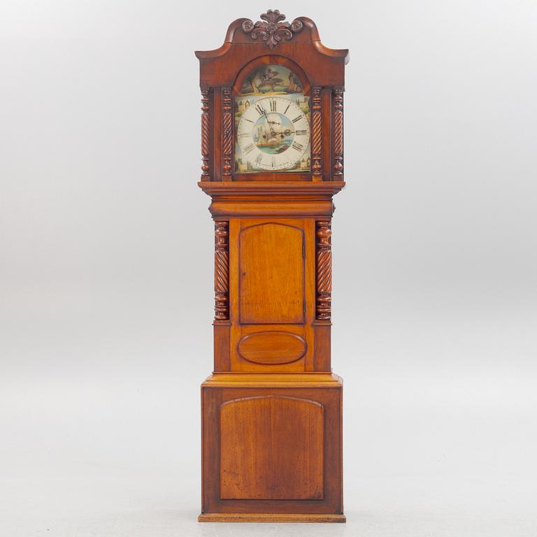 A longcase clock by J. Griffith, Carnarvon, England, first half of the 19th Century.