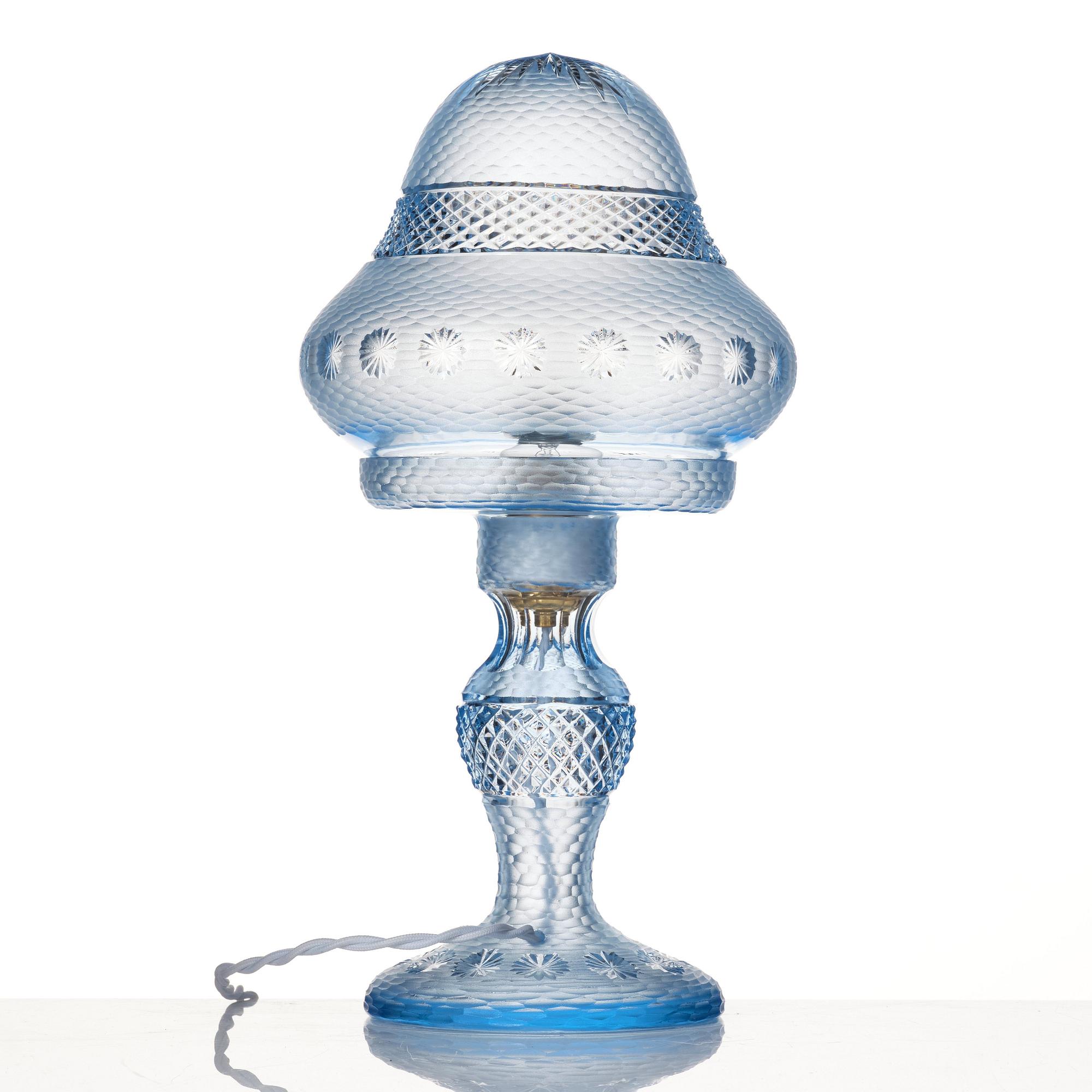 Orrefors, möjligen, bordslampa, 1920-30-tal.
