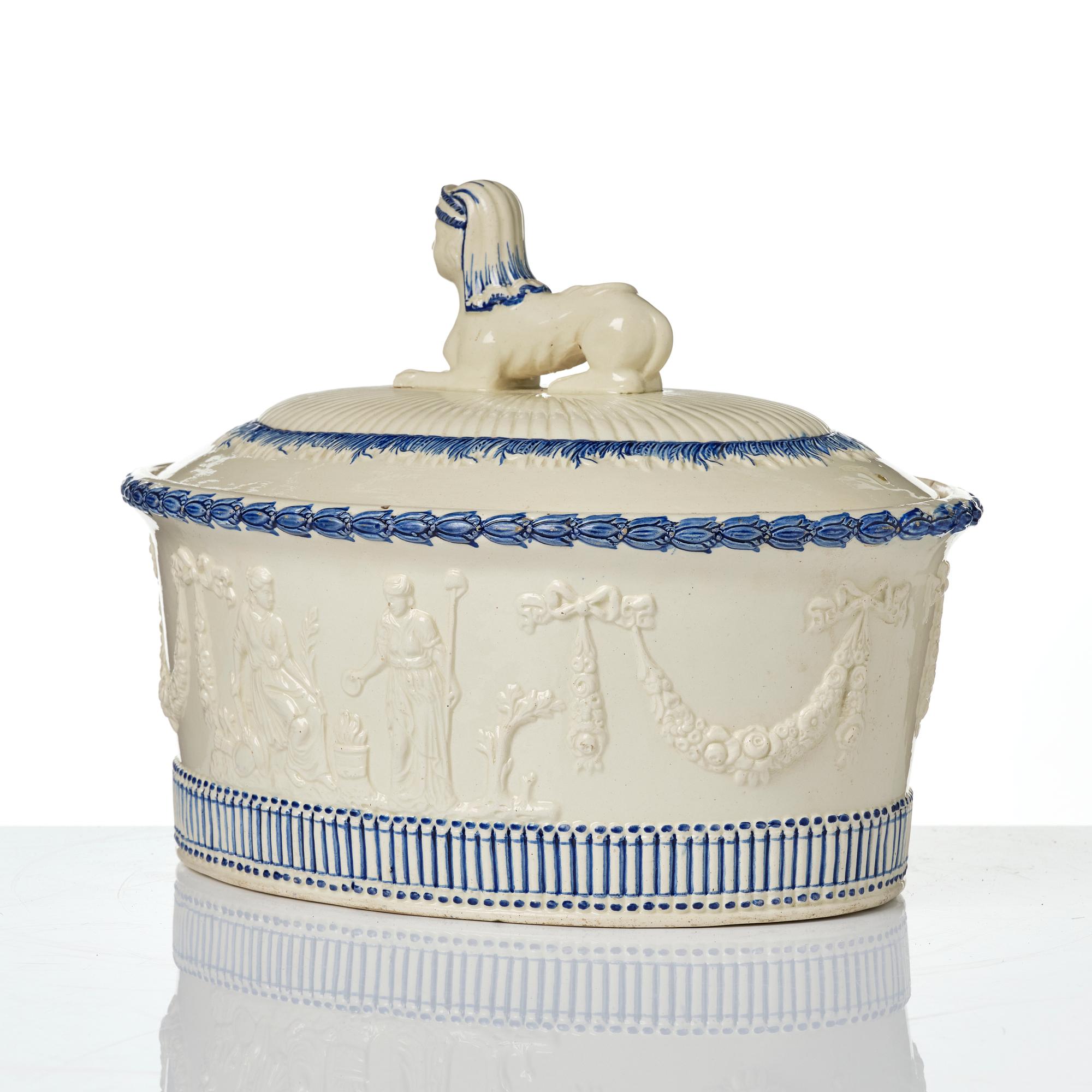 Pastejform, flintgods, Empire, Rörstrand, 1800-talets början.