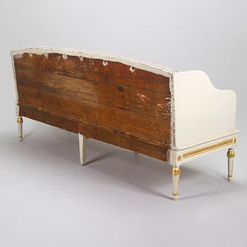 A late Gustavian sofa, early 19th century.