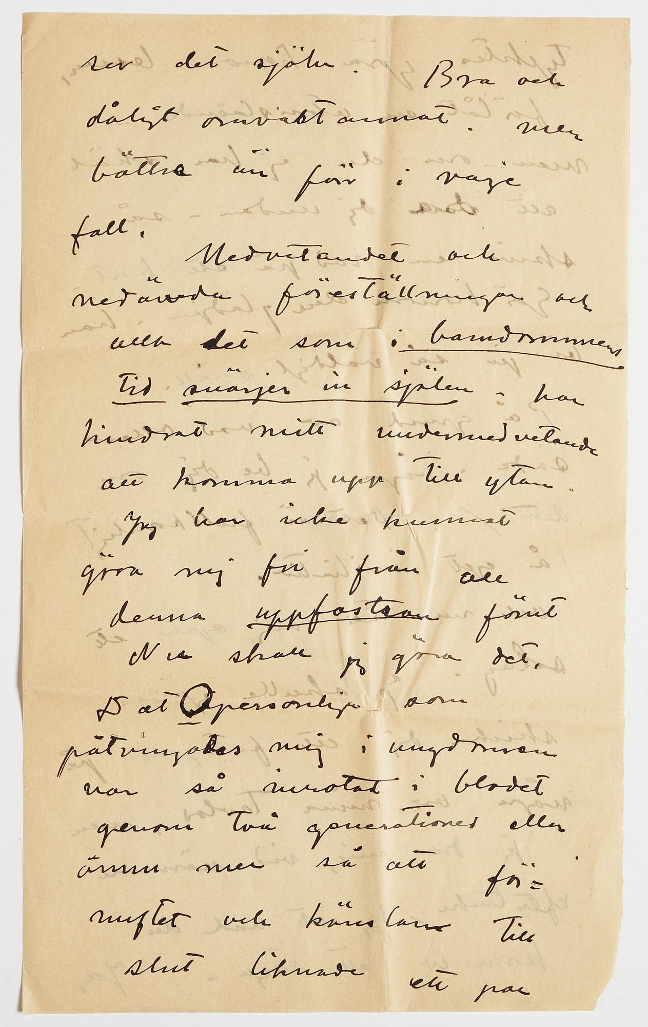 LETTER, from Carl Kylberg in Gothenburg to GAN (Gösta Adrian-Nilsson) in Paris, dated 5.12.(19)22. Envelope enclosed.