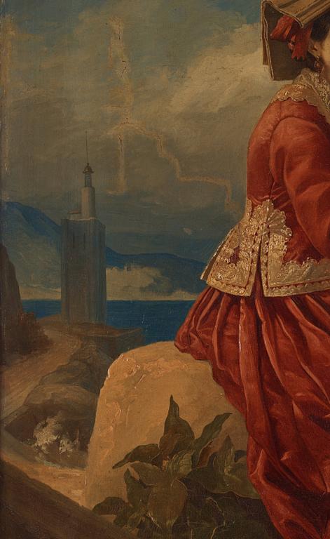 Carl Gustaf Plagemann, Young Italian by the Sea.