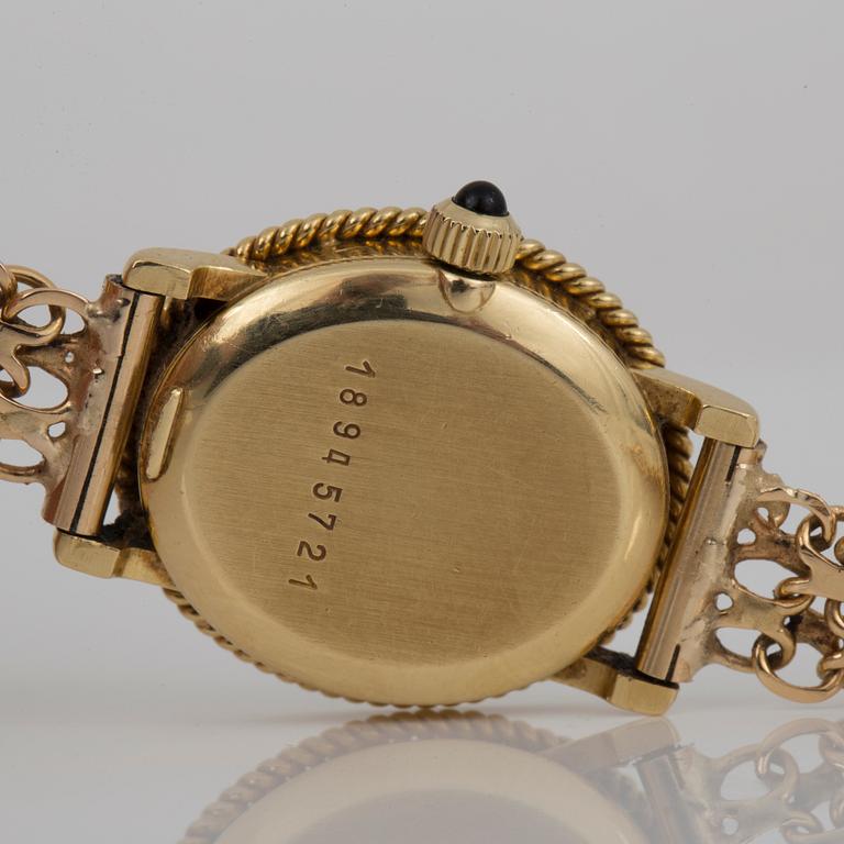 ARMBANDSUR, dam, Longines, Schweiz, 1900-talets andra hälft, 18K guld.