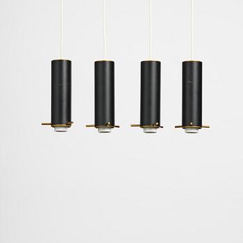 Alvar Aalto, taklampor, fyra stycken, "Hand Grenade" modell "A110", Arnold Wiigs Fabrikker, Norge, 1960-tal.