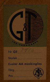 A mahogany mirror from Glas&Trä, Hovmantorp.