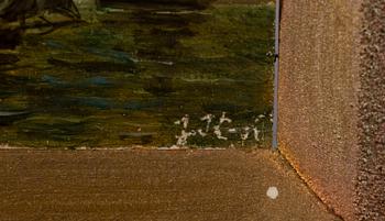 JOHAN KNUTSON, oil on board, signed.