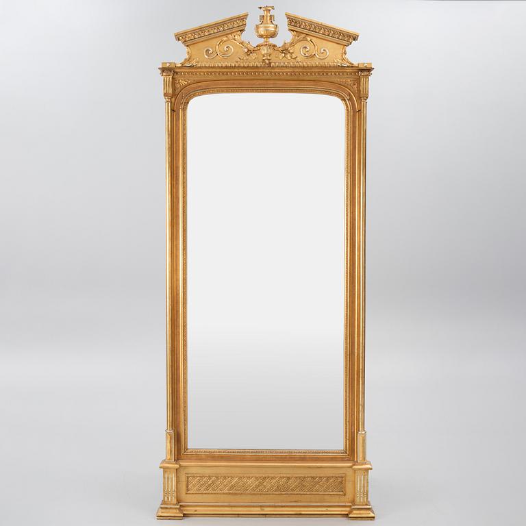 Golvspegel, nyrokoko, 1800-talets slut.