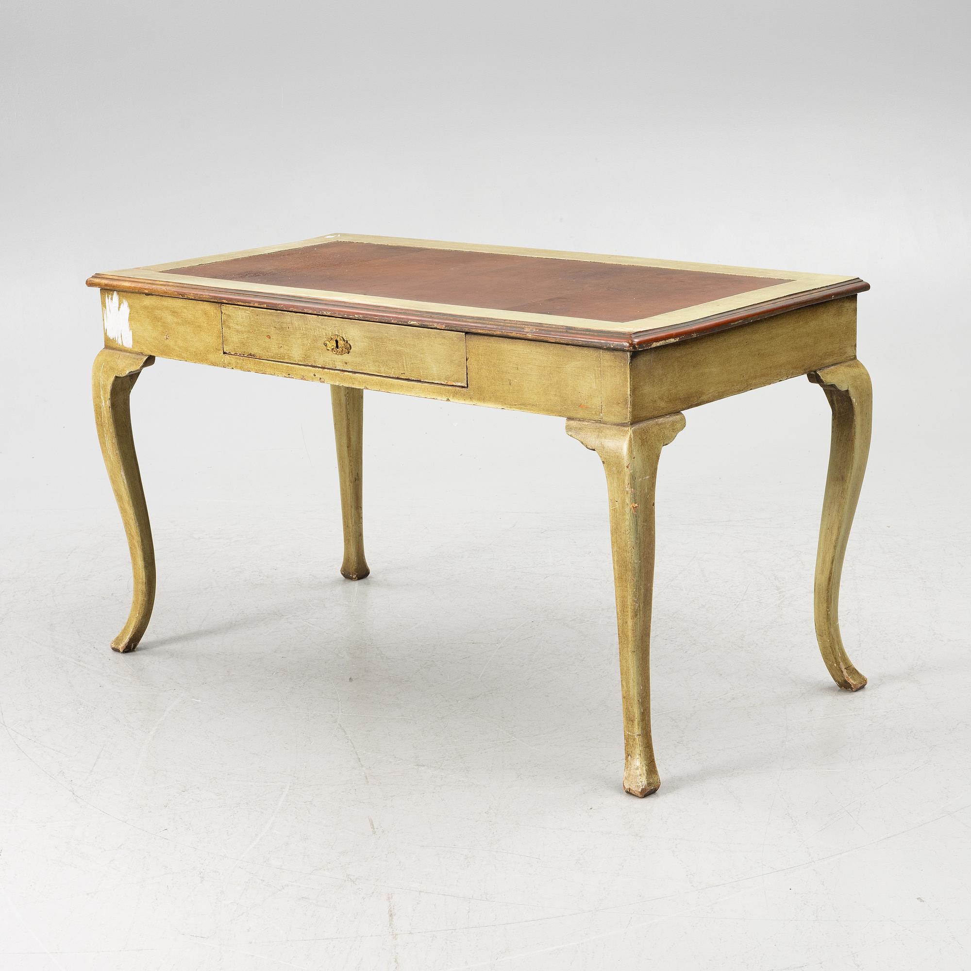 Skrivbord, rokokostil, 1800-tal.