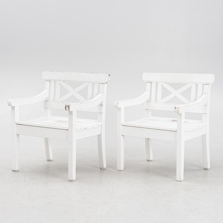 Garden chairs, a pair, Trip Trap, Denmark.